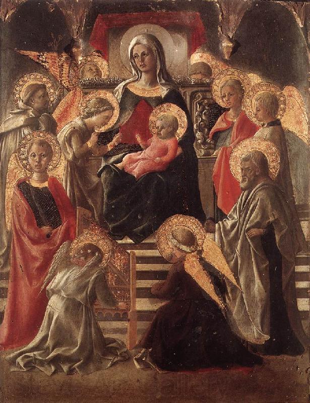 LIPPI, Fra Filippo St Stephen is Born and Replaced by Another Child (detail) sf Spain oil painting art